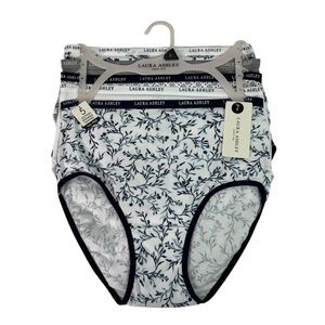 Laura Ashley Women’s Panties Sz Small Pkg/5 Briefs Tag Free Multi Colors